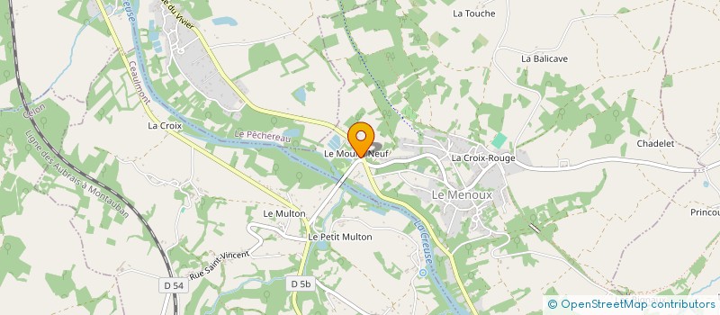 localisation de l'entreprise MADAME CHRISTIANE MALLET à LE MENOUX