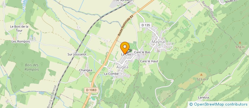 localisation de l'entreprise MADAME CHRISTIANE MALNOURY à AUGEA