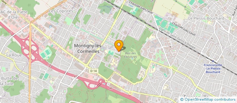 localisation de l'entreprise MADAME CHRISTIANE MARION  MONTIGNY-LES-CORMEILLES