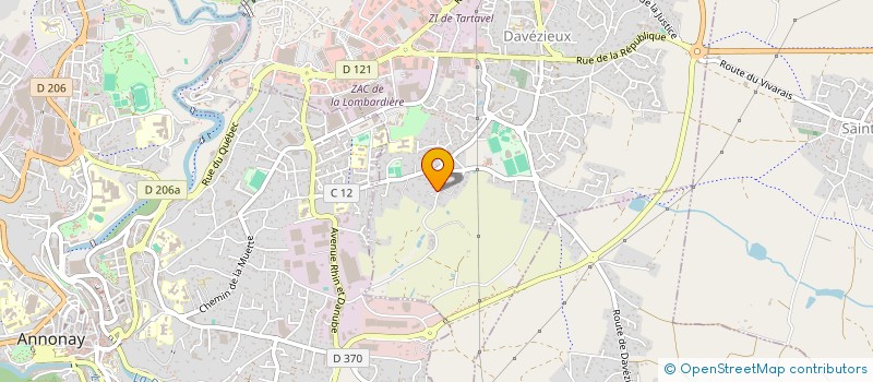 localisation de l'entreprise MADAME CHRISTIANE MARTHOURET  DAVEZIEUX