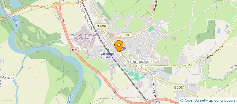 localisation de l'entreprise MADAME CHRISTIANE MATHE  VARENNES-SUR-ALLIER