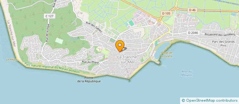 localisation de l'entreprise MADAME CHRISTIANE MAURY à LA TRANCHE-SUR-MER