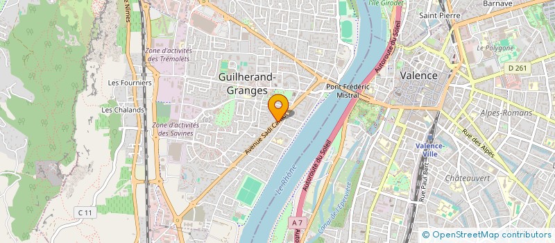 localisation de l'entreprise MADAME CHRISTIANE MAZENAT  GUILHERAND-GRANGES