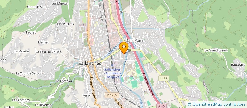 localisation de l'entreprise MADAME CHRISTIANE MAZUR à SALLANCHES