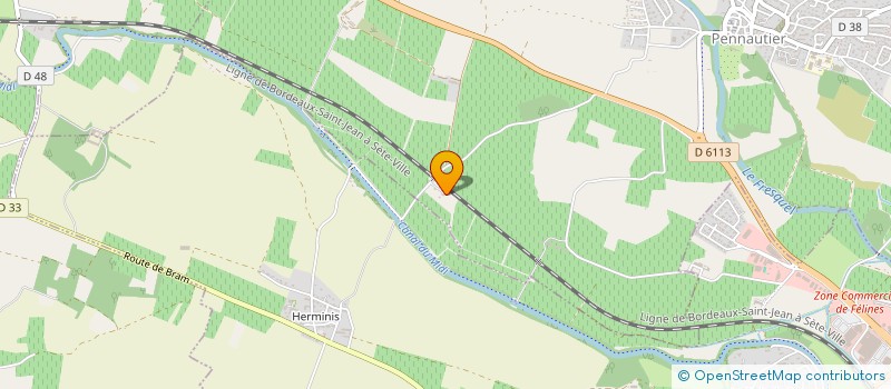 localisation de l'entreprise MADAME CHRISTIANE MILHAU  PENNAUTIER