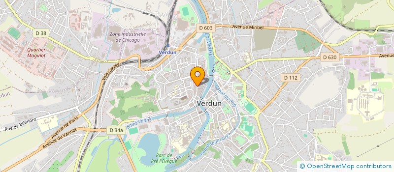 localisation de l'entreprise MADAME CHRISTIANE MIRAUCOURT à VERDUN