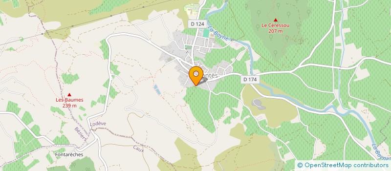 localisation de l'entreprise MADAME CHRISTIANE MIRET  FONTES