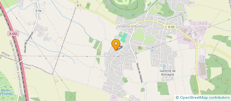 localisation de l'entreprise MADAME CHRISTIANE MONNET  VILLETTE-D'ANTHON