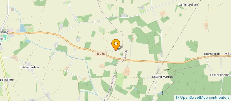 localisation de l'entreprise MADAME CHRISTIANE MONROSE  SAINT-LAURENT-EN-GATINES