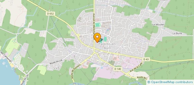 localisation de l'entreprise MADAME CHRISTIANE MORESMAU  PARENTIS-EN-BORN