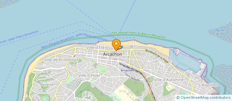 localisation de l'entreprise MADAME CHRISTIANE MOULS à ARCACHON