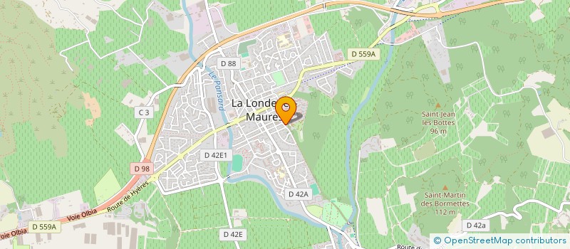 localisation de l'entreprise MADAME CHRISTIANE MULLER  LA LONDE-LES-MAURES