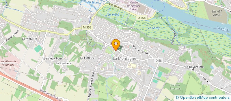 localisation de l'entreprise MADAME CHRISTIANE MUSSET  LA MONTAGNE