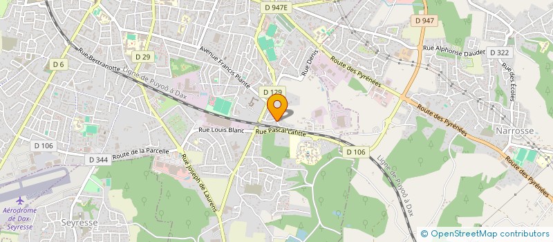 localisation de l'entreprise MADAME CHRISTIANE NAGOUAS à DAX