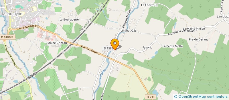 localisation de l'entreprise MADAME CHRISTIANE NEVEU à LE FOUILLOUX