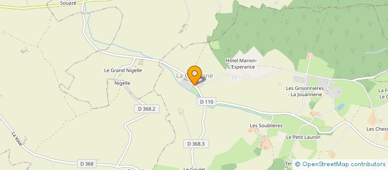 localisation de l'entreprise MADAME CHRISTIANE NICOLAS à LA GAUDAINE