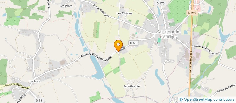 localisation de l'entreprise MADAME CHRISTIANE NICOLE JOUHAUD  SAINT-MARTIN-D'AUXIGNY