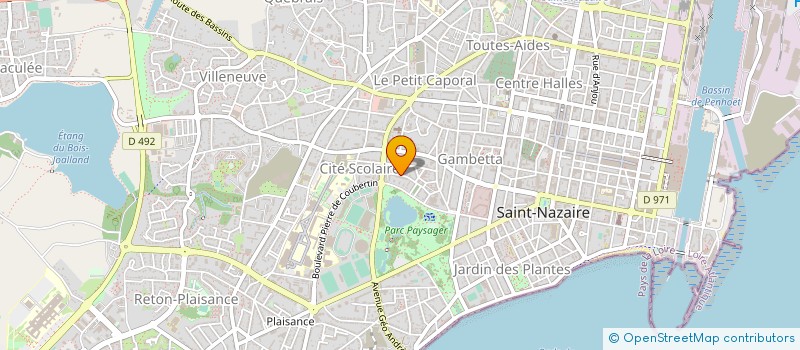 localisation de l'entreprise MADAME CHRISTIANE NOBLET  SAINT-NAZAIRE