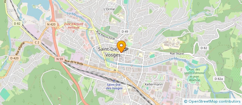 localisation de l'entreprise MADAME CHRISTIANE NOEL à SAINT-DIE-DES-VOSGES