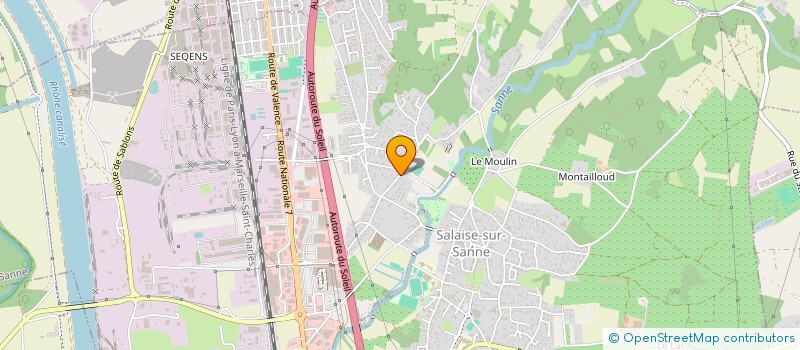 localisation de l'entreprise MADAME CHRISTIANE NURY  SALAISE-SUR-SANNE