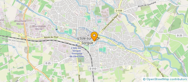 localisation de l'entreprise MADAME CHRISTIANE OCCELLI  L ISLE SUR LA SORGUE