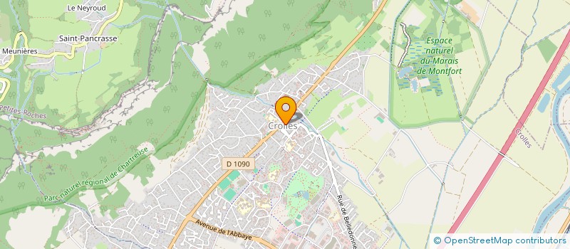 localisation de l'entreprise MADAME CHRISTIANE ORIOL  CROLLES