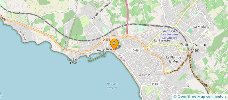 localisation de l'entreprise MADAME CHRISTIANE OTT à SAINT-CYR-SUR-MER