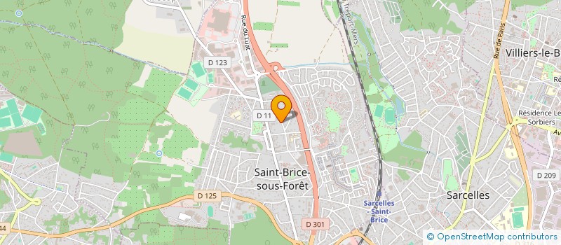 localisation de l'entreprise MADAME CHRISTIANE OUDJOUDI  SAINT-BRICE-SOUS-FORET