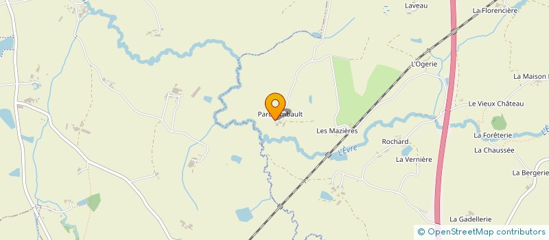 localisation de l'entreprise MADAME CHRISTIANE OUVRARD  CHANTELOUP LES BOIS