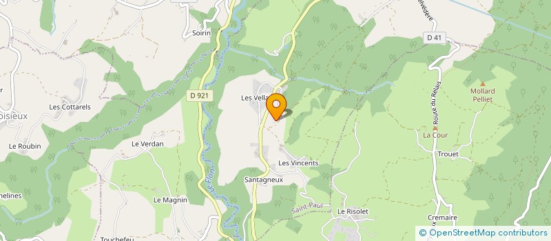 localisation de l'entreprise MADAME CHRISTIANE PACCOUD  SAINT-PAUL-SUR-YENNE