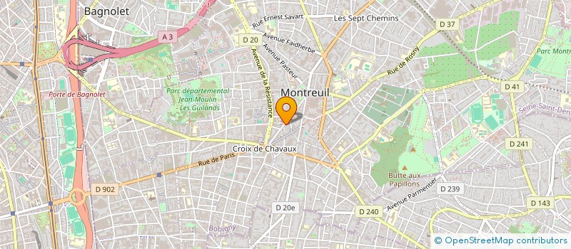 localisation de l'entreprise MADAME CHRISTIANE PAGE à MONTREUIL