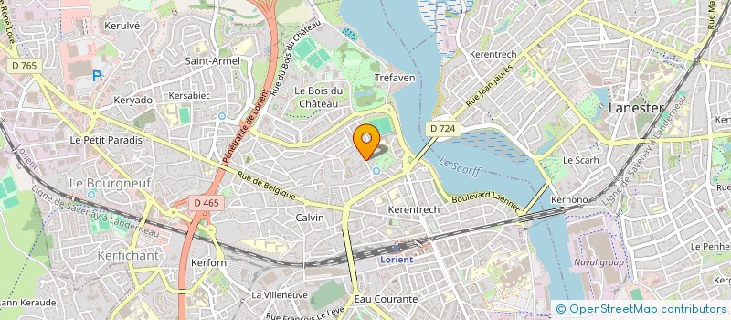 localisation de l'entreprise MADAME CHRISTIANE PALABE  LORIENT