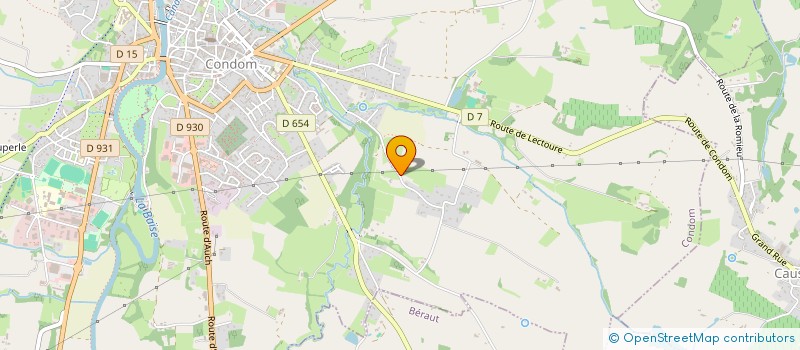 localisation de l'entreprise MADAME CHRISTIANE PAPON  CONDOM