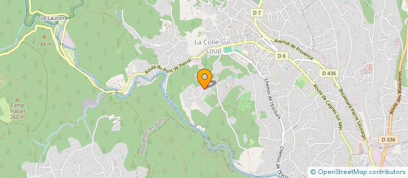 localisation de l'entreprise MADAME CHRISTIANE PAULETTE LE THERY  LA COLLE-SUR-LOUP