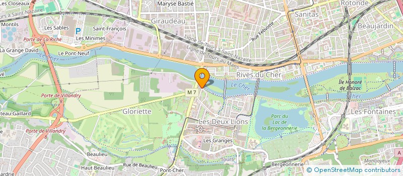 localisation de l'entreprise MADAME CHRISTIANE PAUPART  TOURS