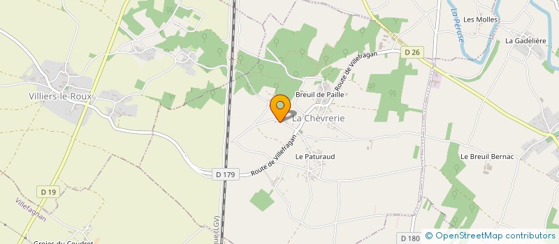 localisation de l'entreprise MADAME CHRISTIANE PENAUD à LA CHEVRERIE