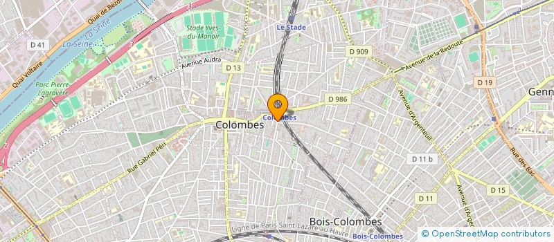 localisation de l'entreprise MADAME CHRISTIANE PERMANGANT  COLOMBES