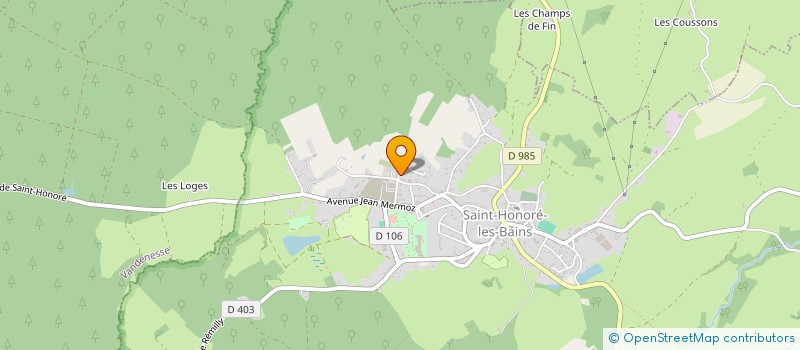 localisation de l'entreprise MADAME CHRISTIANE PERNOT à SAINT-HONORE-LES-BAINS