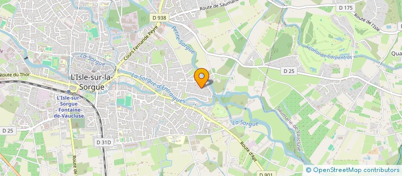 localisation de l'entreprise MADAME CHRISTIANE PERRY  L'ISLE-SUR-LA-SORGUE