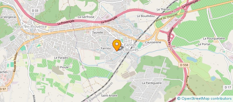 localisation de l'entreprise MADAME CHRISTIANE PESCE  LE CANNET-DES-MAURES