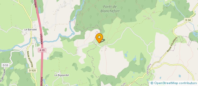 localisation de l'entreprise MADAME CHRISTIANE PEYRAT  SAINT-JAL