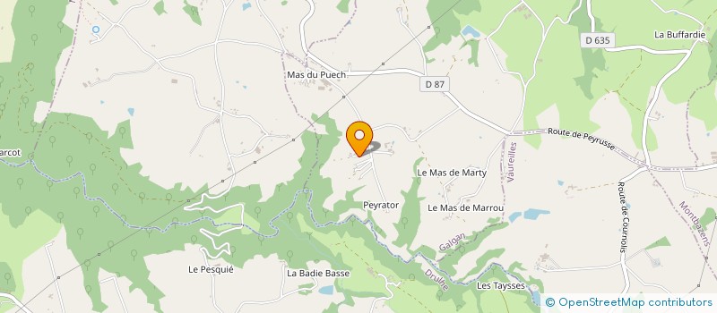 localisation de l'entreprise MADAME CHRISTIANE PHALIP  ROUSSENNAC