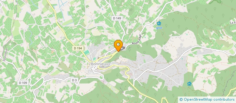 localisation de l'entreprise MADAME CHRISTIANE PIBRE  BONNIEUX