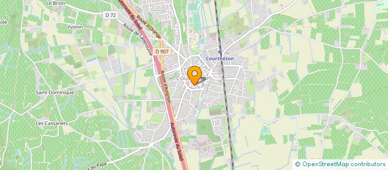 localisation de l'entreprise MADAME CHRISTIANE PIERRON  COURTHEZON