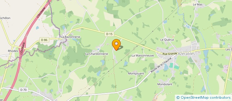 localisation de l'entreprise MADAME CHRISTIANE PINARDON  AZERABLES