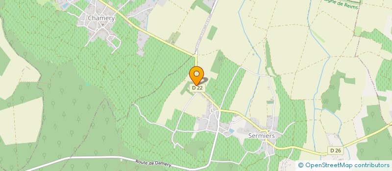 localisation de l'entreprise MADAME CHRISTIANE POINTILLART  SERMIERS