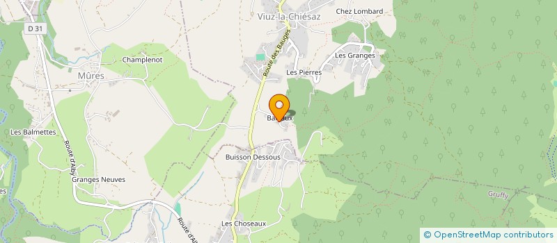 localisation de l'entreprise MADAME CHRISTIANE PORTIER DE BELLAIR  VIUZ-LA-CHIESAZ