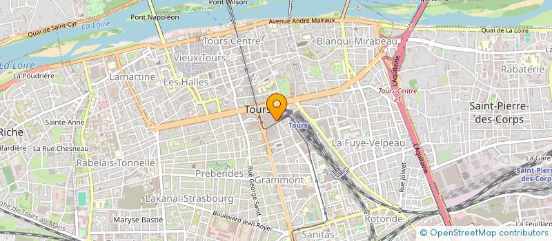 localisation de l'entreprise MADAME CHRISTIANE POTEREAU  TOURS