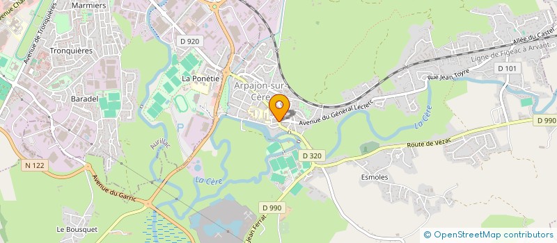 localisation de l'entreprise MADAME CHRISTIANE PRAT à ARPAJON-SUR-CERE
