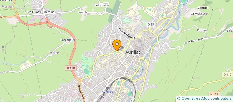 localisation de l'entreprise MADAME CHRISTIANE PRAT à AURILLAC
